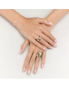Pomellato Maxi-size Ring Rose Gold 18kt, White Gold 18kt, Prasiolite, Diamond (horloges)